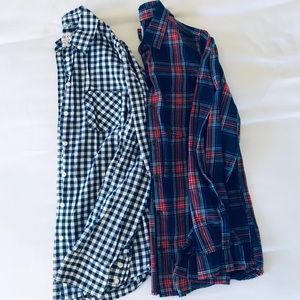 Plaid Button Down Tops